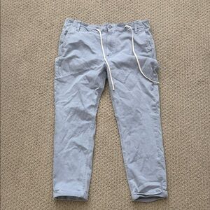 PAIGE Women's Light Blue Straight Leg Pants